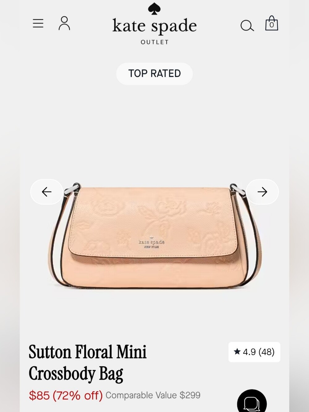 NWT Kate Spade Sutton Floral Mini Crossbody Bag - Picture 2 of 16